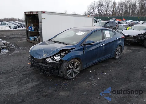 2014 Hyundai Elantra Limited из США, поврежденный, VIN KMHDH4AE4EU165525